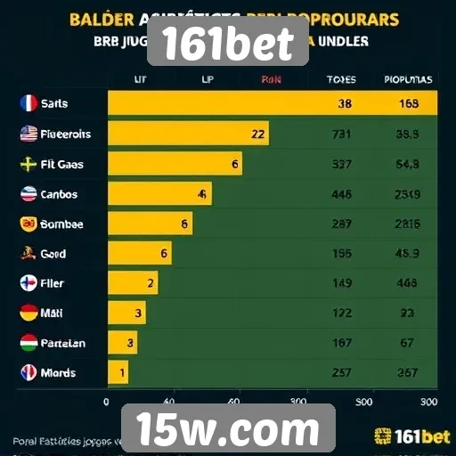 Estatísticas de jogos populares no 161bet